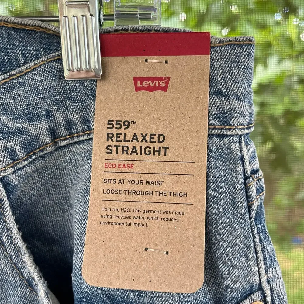 Levi's Men's 559. Jeans Light Wash Relaxed Straight Fit Size 32/20. NEW